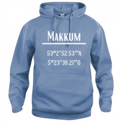 Makkum hoodie - licht blauw