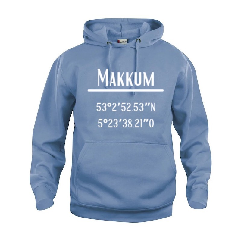 Makkum hoodie - licht blauw