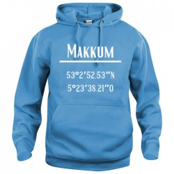 Makkum hoodie - turquoise