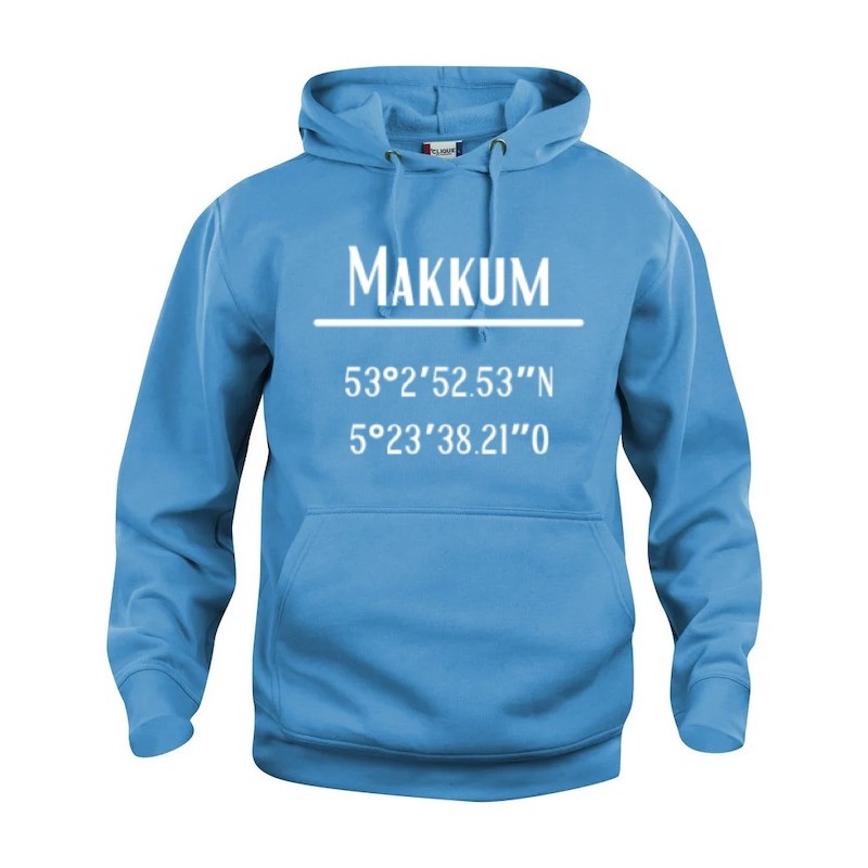 Makkum hoodie - turquoise