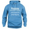 Makkum hoodie - turquoise