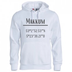 Makkum hoodie - wit