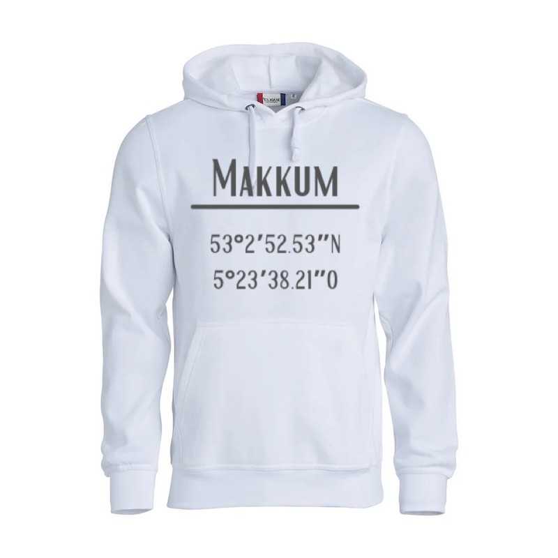 Makkum hoodie - wit