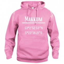 Makkum hoodie - helder roze